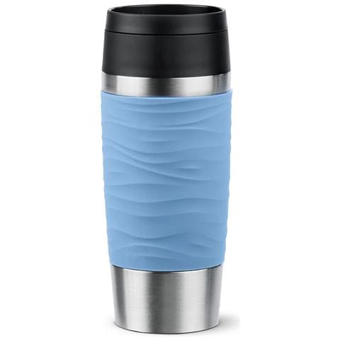 Travel Mug Waves 36 ml Blu, Acciaio inox - Foto 1
