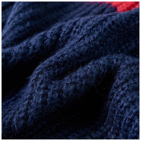 Maglione Per Bambini Lavorato A Maglia Blu Marino 92 - Foto 7
