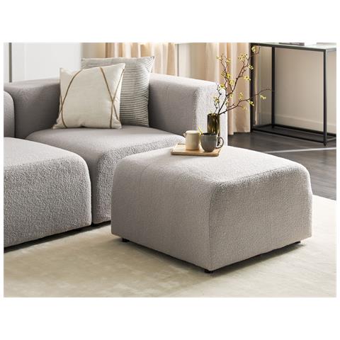 Ottomana Bouclé Grigio Chiaro Falsterbo - Foto 1