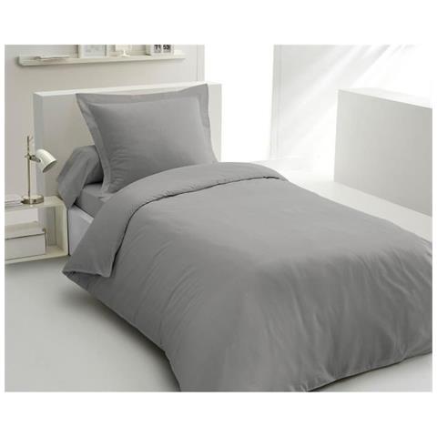 Set Piumino - 140 X 200 Cm - Grigio Chiaro - Foto 1
