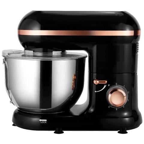 Robot Pasticceria Multifunzione Bat-1519 Gold Capacita 5,5 L Potenza 1500 W Colore Nero Rosa - Foto 1