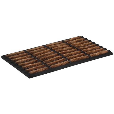 Zerbino Rettangolare 45x75 Cm In Gomma E Fibra Di Cocco - Foto 2