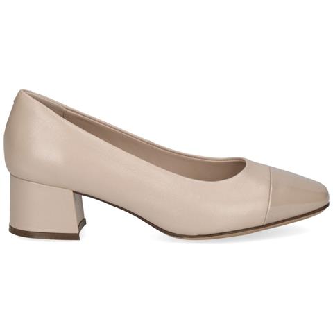 Beige Comb Elegant Closed Formal Scarpe Eleganti Pelle Scarpe Donna Beige Eu 37, 9-22305-42-408 - Foto 2