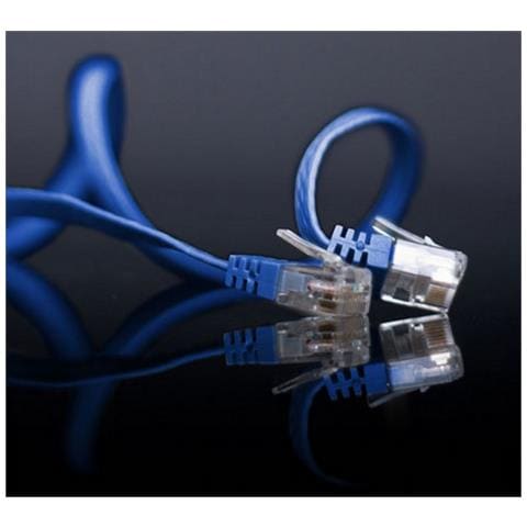 SP711-SL0.5B cavo di rete Blu 0,5 m Cat6 U /UTP (UTP) - Foto 1