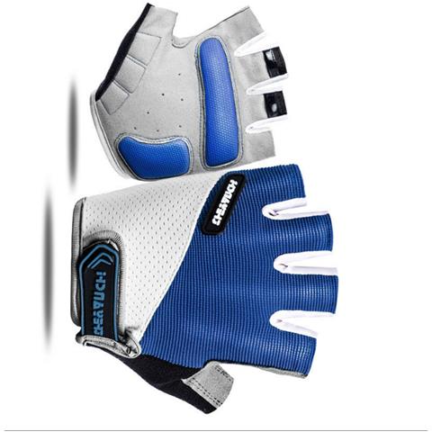 Guanti Da Ciclismo, Guanti Traspiranti A Mezze Dita Per Fitness, Sollevamento Pesi, Ciclismo Blue Xl - Foto 2