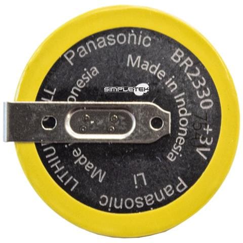 Batteria A Bottone Br2330 3v Da Saldare Al Litio 2 Connettori 180° Al Litio - Foto 1