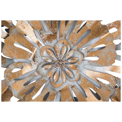 Decorazione In Metallo 3d Foglia 40 - Multicolore - Metallo - 30,5x3x88,5 Cm - Foto 2