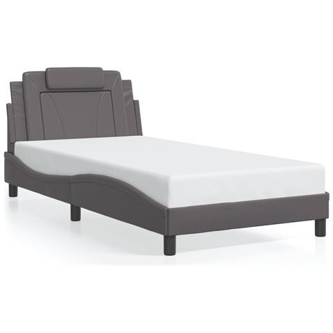 Giroletto Viana Senza Materasso Crema 100x200 Cm In Similpelle - Foto 1