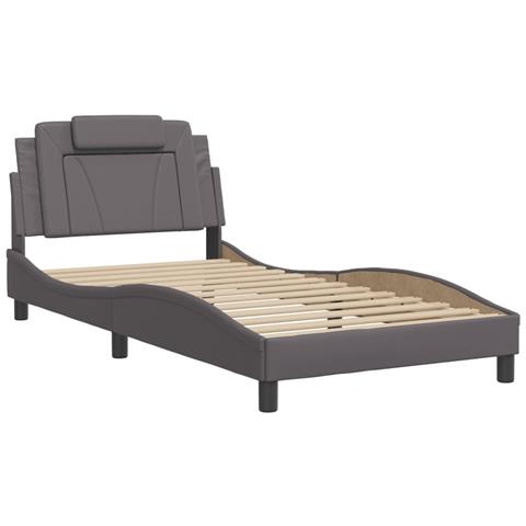 Giroletto Viana Senza Materasso Crema 100x200 Cm In Similpelle - Foto 2