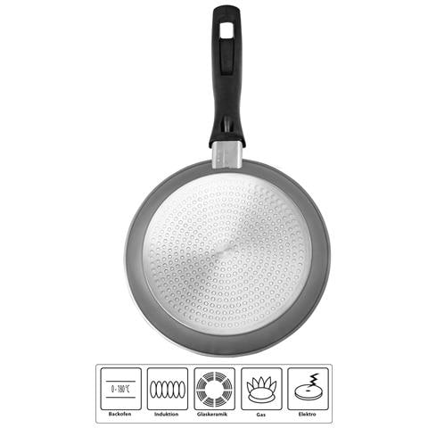 Set Di 2 Padelle In Alluminio Da 24 E 28 Cm, Con Ottimo Rivestimento Antiaderente, Senza Coperchio, Anche Per Induzione - Foto 2