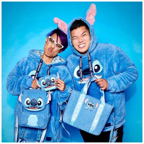 Stitch zaino Zaino casual Blu Felpato, Poliuretano - Foto 2