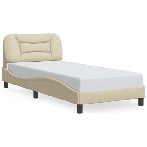 Giroletto senza Materasso Crema 90x190 cm in Tessuto - Foto 1