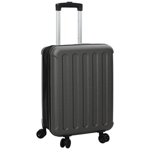 Valigia Pieghevole Guscio Rigido 20'' Grigio Scuro 34x23x55.5 cm ABS - Foto 1