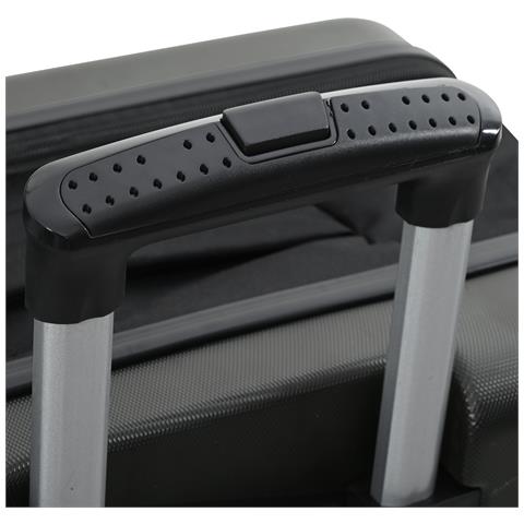 Valigia Pieghevole Guscio Rigido 20'' Grigio Scuro 34x23x55.5 cm ABS - Foto 9