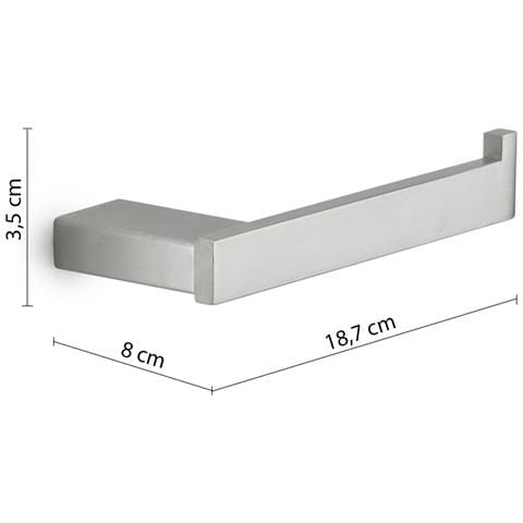 Portarotolo Da Muro In Acciaio Inox Aisi 304 E Cromall A524 Serie Maui Satinato - Foto 2