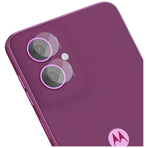 4 Lotti Di Protezioni Per Obiettivo Fotocamera Per Motorola Moto G55 5g Vetro Ibrido, Trasparente - Foto 1