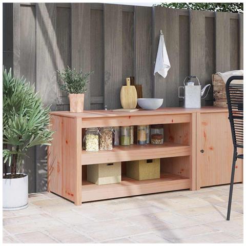 Mobile da cucina con lo scaffale Marrone 106 x 55 x 64 cm - Foto 2