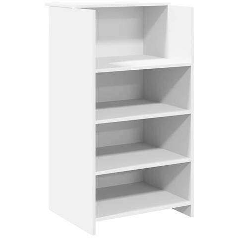 Banco Reception Bianco 55x50x103,5 cm in Legno Multistrato - Foto 1