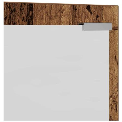 Appendiabiti a muro con specchio Legno Antico 100 x 10 x 100 cm - Foto 9