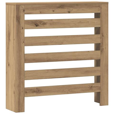 Copertura Termosifone Rovere Artigianale 78x20x82cm in Legno - Foto 1