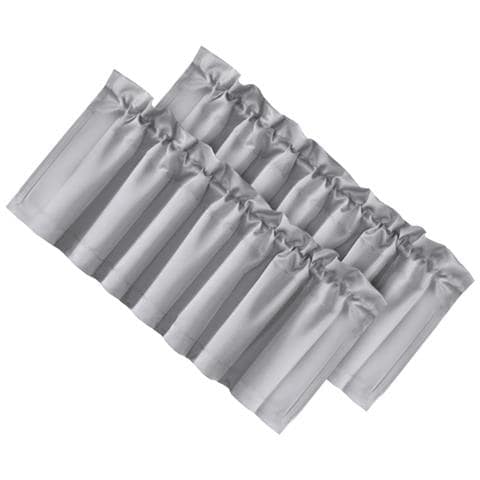 Set Di 2 Tende Oscuranti In Poliestere - Tende Corte Per Camera Da Letto, Soggiorno Lightgrey - Foto 2