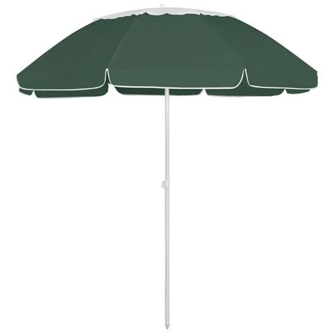 Ombrellone Da Spiaggia Verde 300 Cm - Foto 2