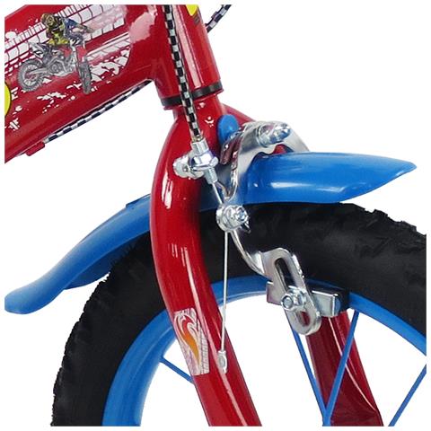 Sch Speed 14'' - Bicicletta Per Bambine (4-6 Anni), Ruote 14'', Telaio Acciao, Con Accessori - Colore Rosso - Foto 6