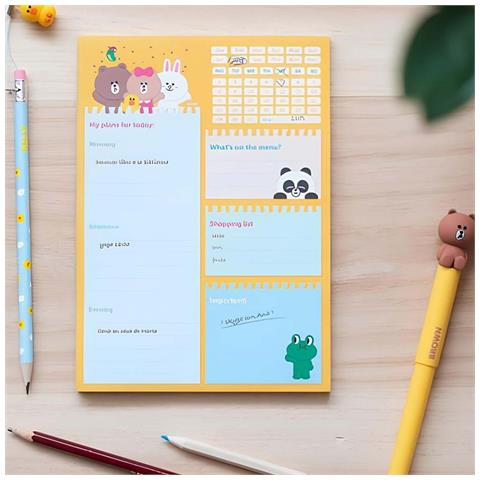 Agenda Giornaliera Collezione Moments 54 Pagine Fogli Staccabili A5, Giallo - Foto 2