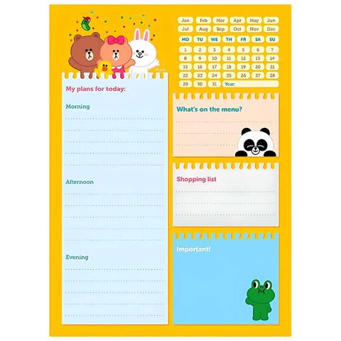 Agenda Giornaliera Collezione Moments 54 Pagine Fogli Staccabili A5, Giallo - Foto 1