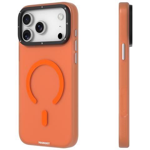 Cover per iPhone 17 Pro - TPU, Arancione, MagSafe - Foto 4
