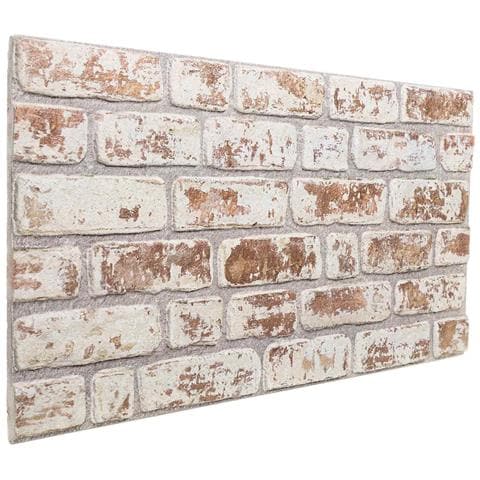 Pannelli da parete 10 pcs Rosso e Bianco 100 x 50 cm - Foto 1