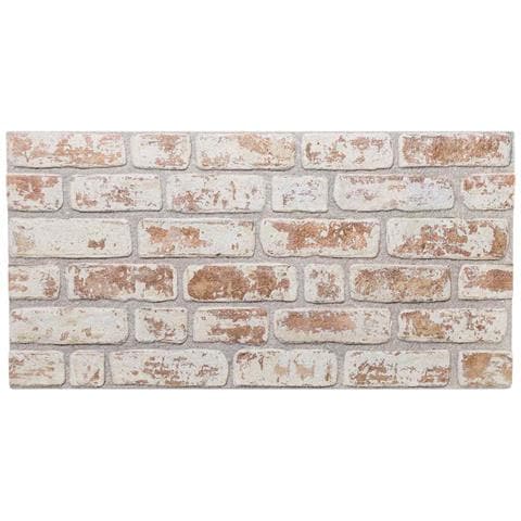 Pannelli da parete 10 pcs Rosso e Bianco 100 x 50 cm - Foto 2