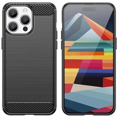 Custodia In Carbonio Flessibile Per Iphone 15 Pro - Blu - Foto 7