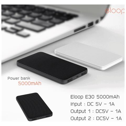 Batteria Esterna Nera Da 5000 Mah Eloop E30 - Foto 1