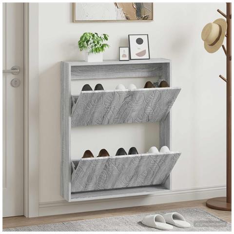 Mobiletto per Scarpe da Muro DELFT 71 x 17 x 86 cm - Foto 2