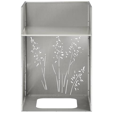 Vaso da giardino 2 pz Argento 50 x 50 x 75 cm Acciaio Inox - Foto 9