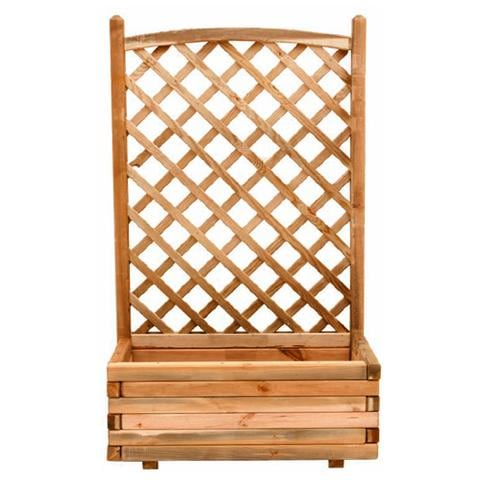 Fioriera in Pino Impregnato con Griglia - Foto 1