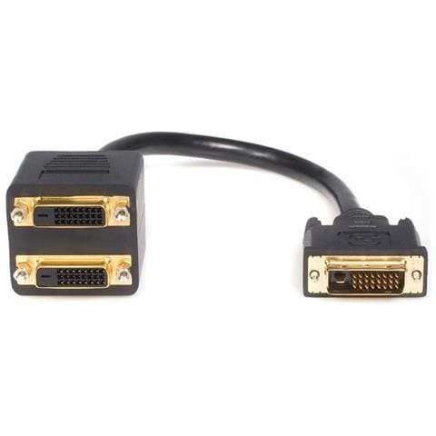 Cavo splitter video digitiale DVI-D a 2 DVI-D da 30 cm - M / F - Foto 1