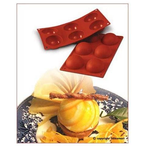 Stampo Semisfere 6 Cavita 6cm Classic Terracotta Silicone - Foto 1