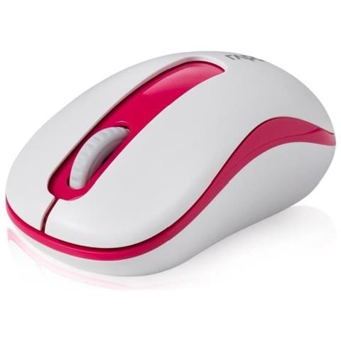Mouse Wireless M10 Plus 1000 DPI Colore Bianco / Rosso - Foto 1