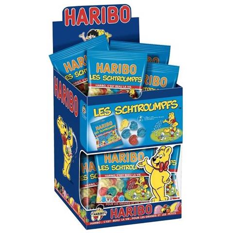 Mini Sacchetto Di Caramelle Haribo Puffetti Taglia Unica - Foto 1