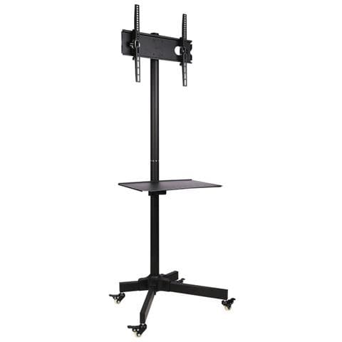 Ergosolid Falco 24 - Supporto Tv Da Pavimento, Con Ruote Per Schermi Lcd Led E Tv Curvi Da 32""-55"" Con Portata Max. 25 Kg - Foto 2