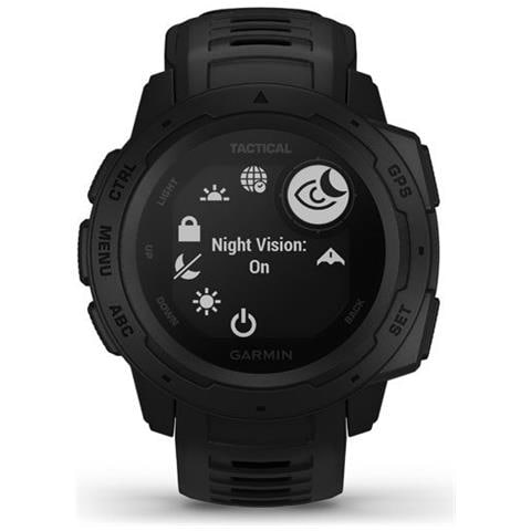 Sportwatch Instinct Tactical Impermeabile 10ATM Display Monocromatico GPS / Bluetooth con Cardiofrequenzimetro e Pedometro Nero  - Foto 2