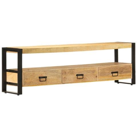 Mobile Porta Tv 150x30x45 Cm In Legno Massello Di Mango - Foto 1