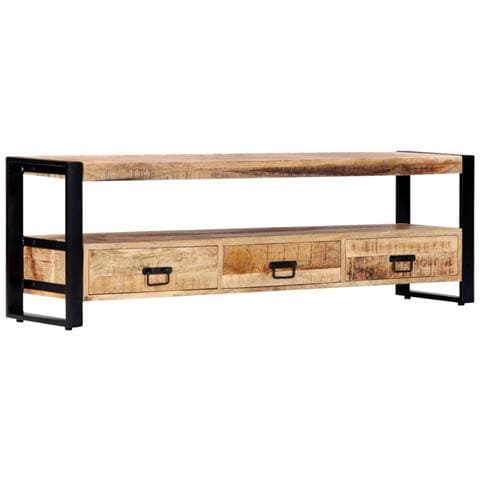 Mobile Porta Tv 150x30x45 Cm In Legno Massello Di Mango - Foto 10