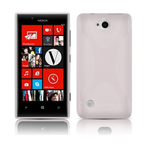 Custodia Compatibile Con Nokia Lumia 720 In Magnesio Bianco - Coperchio Protettivo In Silicone Tpu Flessibile - Foto 1