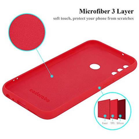 Custodia Compatibile Con Honor 9a In Liquid Rosso - Coperchio Protettivo In Silicone Tpu Flessibile - Foto 2