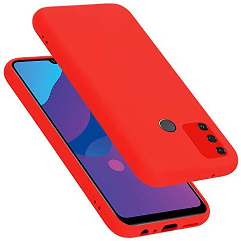 Custodia Compatibile Con Honor 9a In Liquid Rosso - Coperchio Protettivo In Silicone Tpu Flessibile - Foto 1