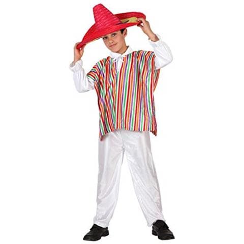 Costume Messicano 3-4, Colore: Bianco, 3 A 4 Anni, 39954 - Foto 1