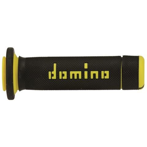 Coppia Manopole Bicolore Nero / Giallo Per Atv / Quad In Gomma Bicomponente Lunghezza: 118 Mm E 122 Mm Accessori: 97.5595.04-00 Codice Prodotto A18041c4740a7-0 - Foto 1